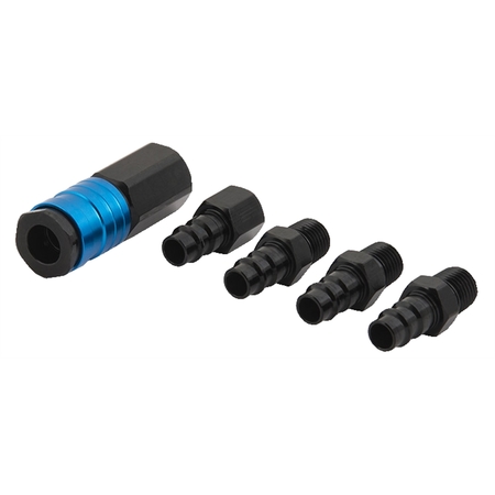 TITAN Â® 5-Piece High Flow Quick Connect Coupler and Plug Set 19460